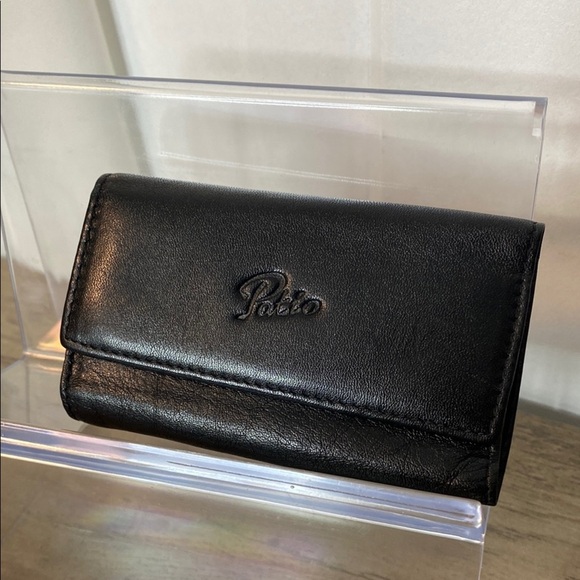 Patio Black Leather Wallet - Like new - Picture 1 of 3